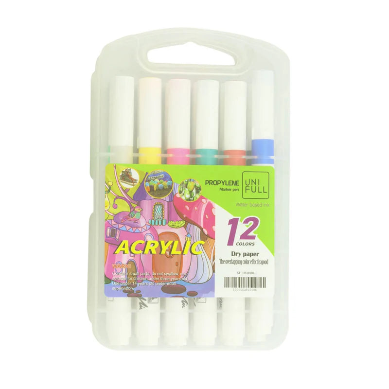Marcadores Acrílicos x 12 (B) (NUEVO)