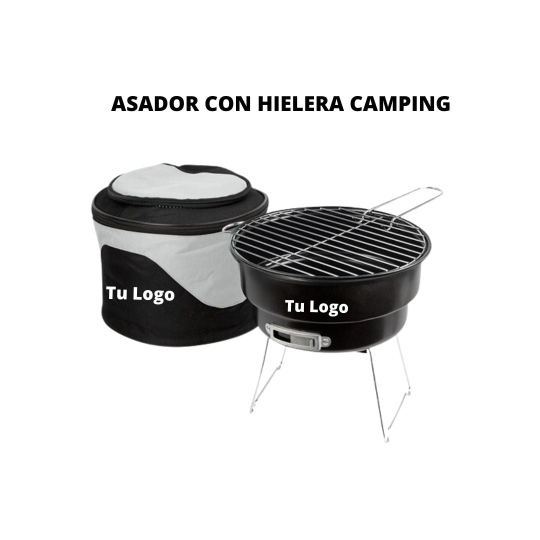 Asador con Hielera Camping