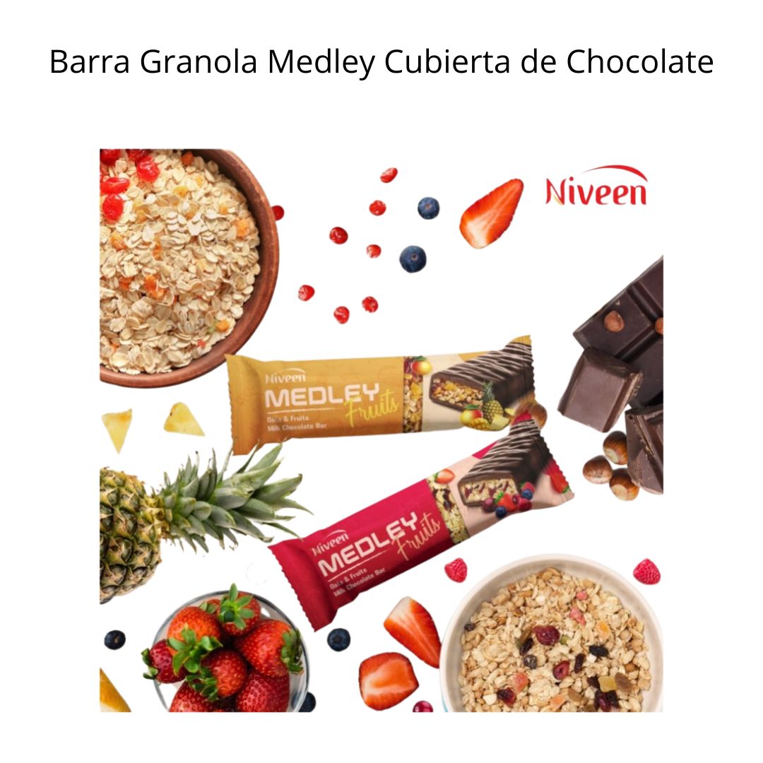 Barra Granola Medley Cubierta de Chocolate