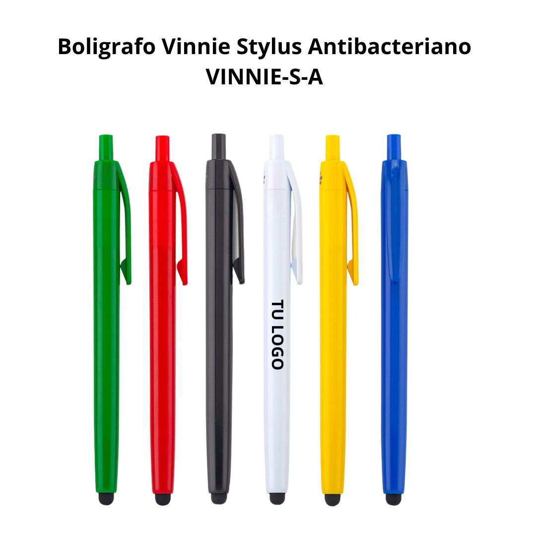 Boligrafo Vinnie Stylus Antibacteriano