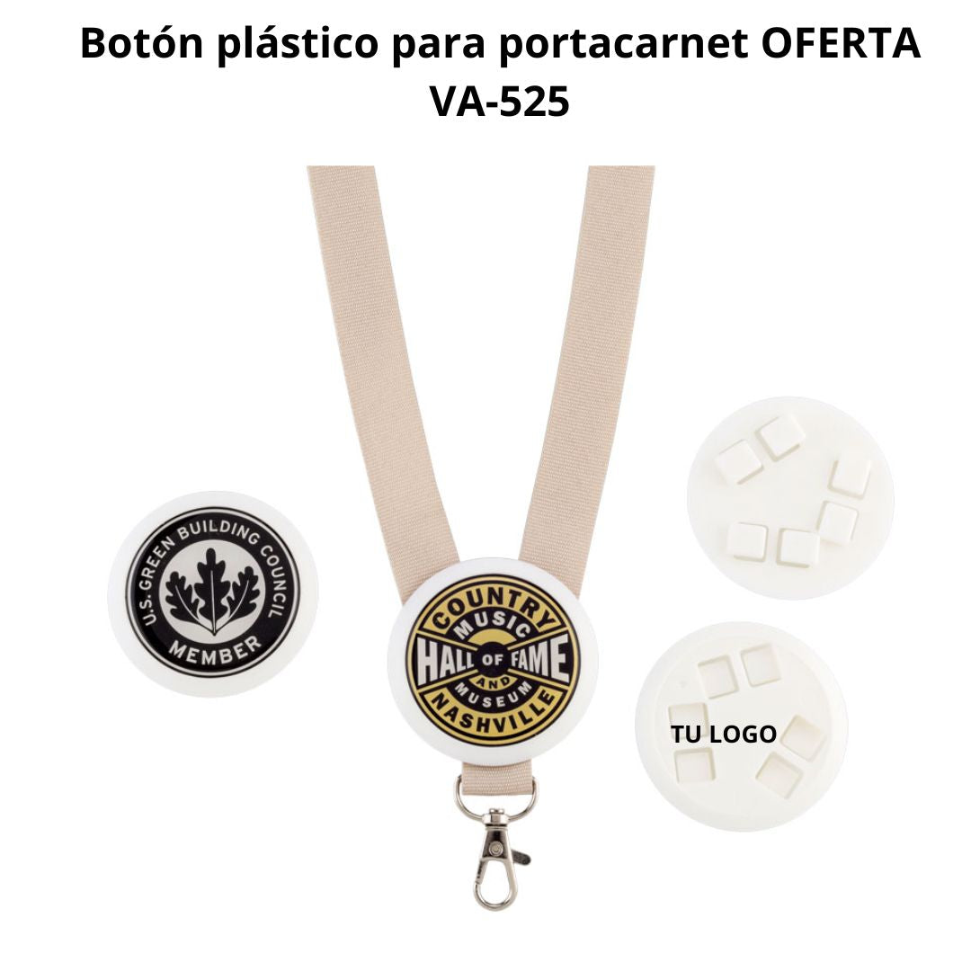 Boton plastico para Portacarnet