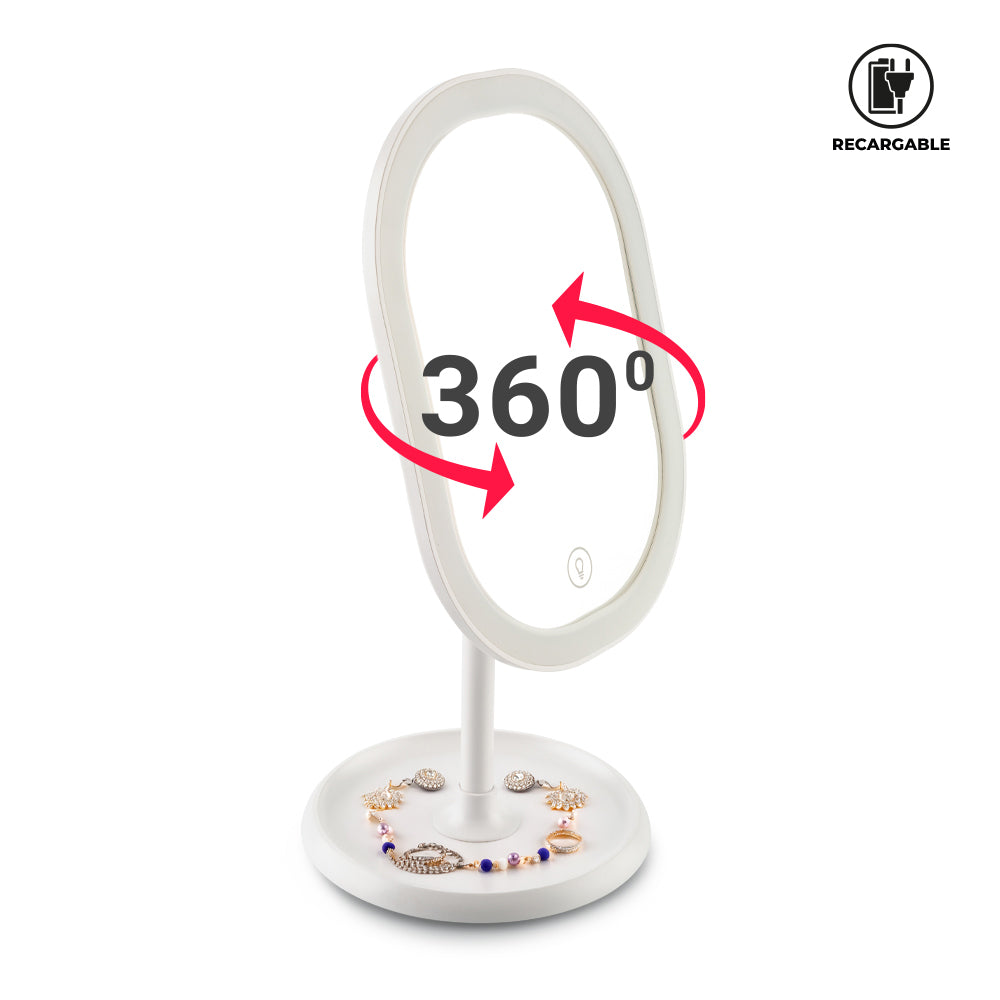 ESPEJO CON LUZ GARDA CP-350 (CP) (NUEVO)