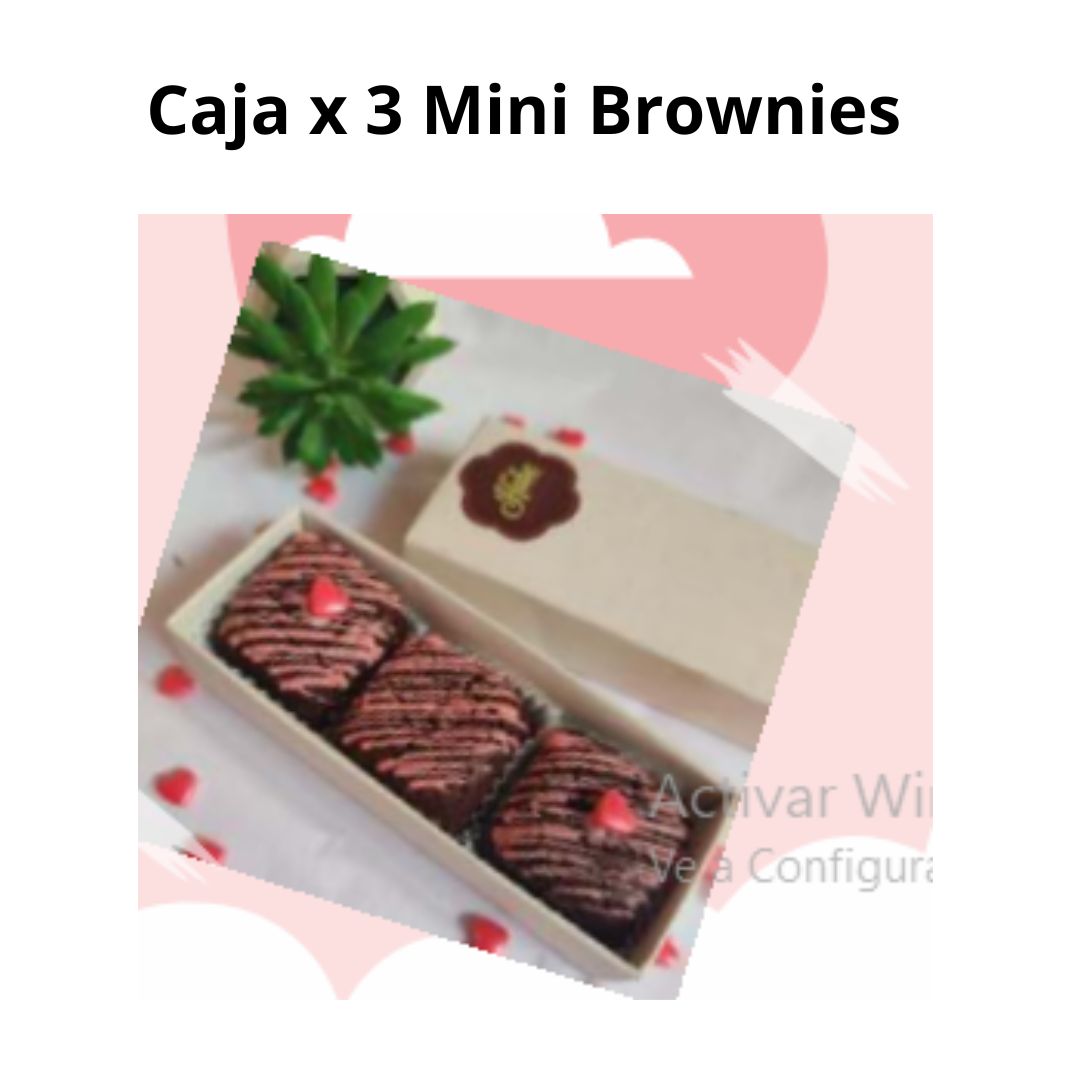 Caja x 3 Mini Brownies