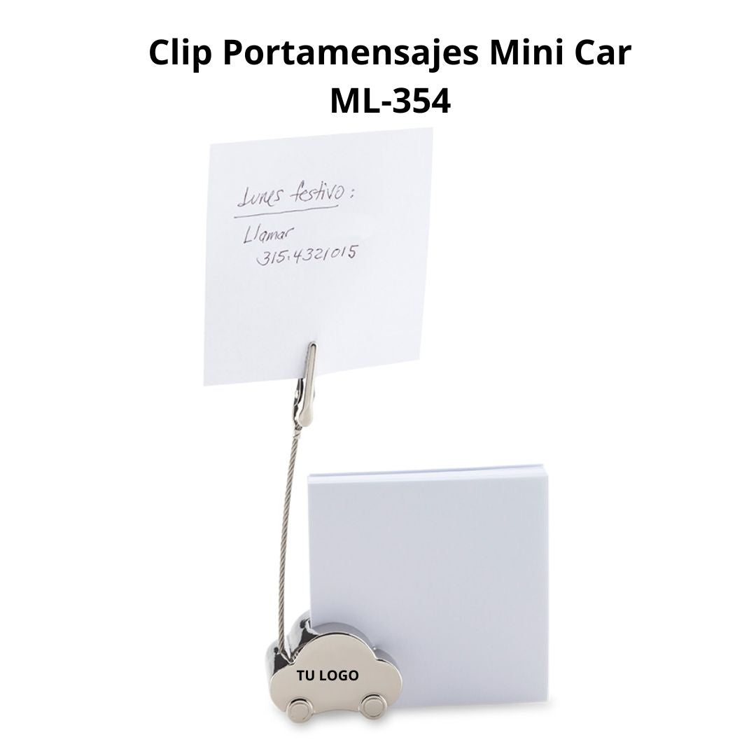 Clip Portamensajes Mini Car