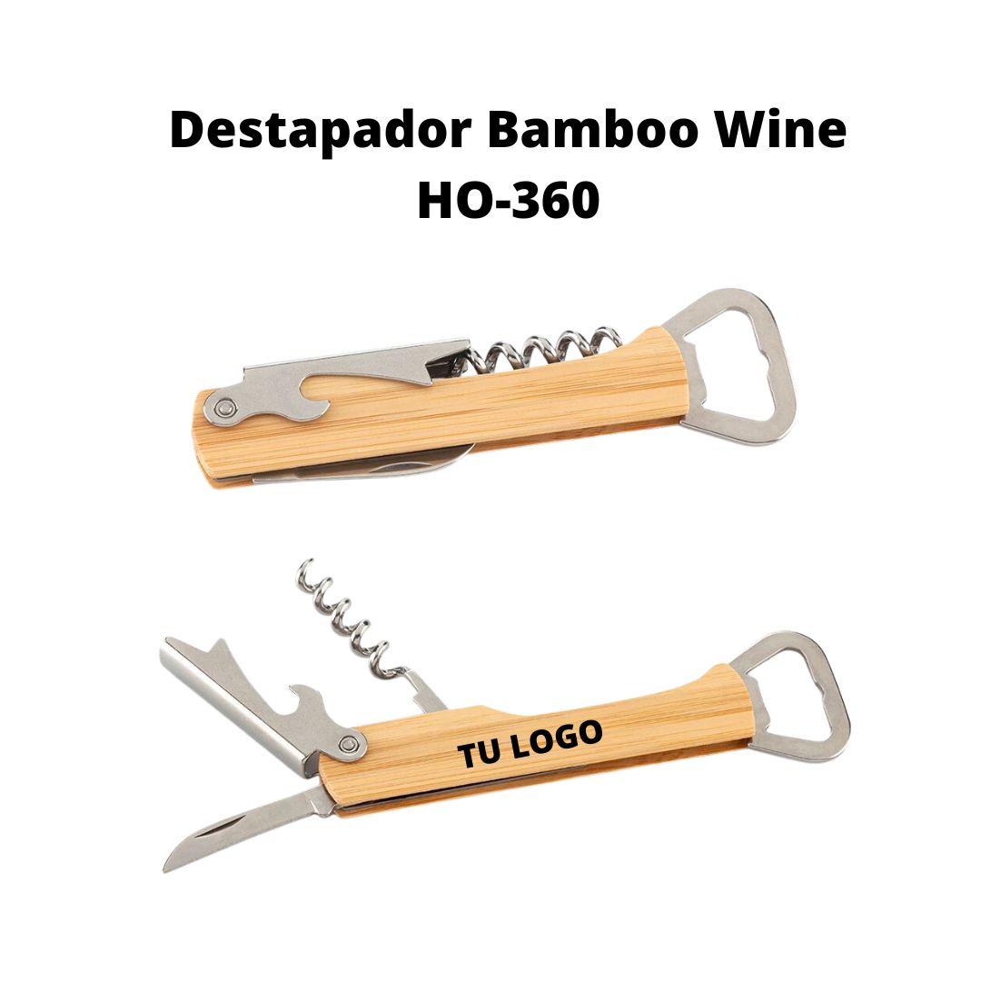 Destapador Bamboo Wine