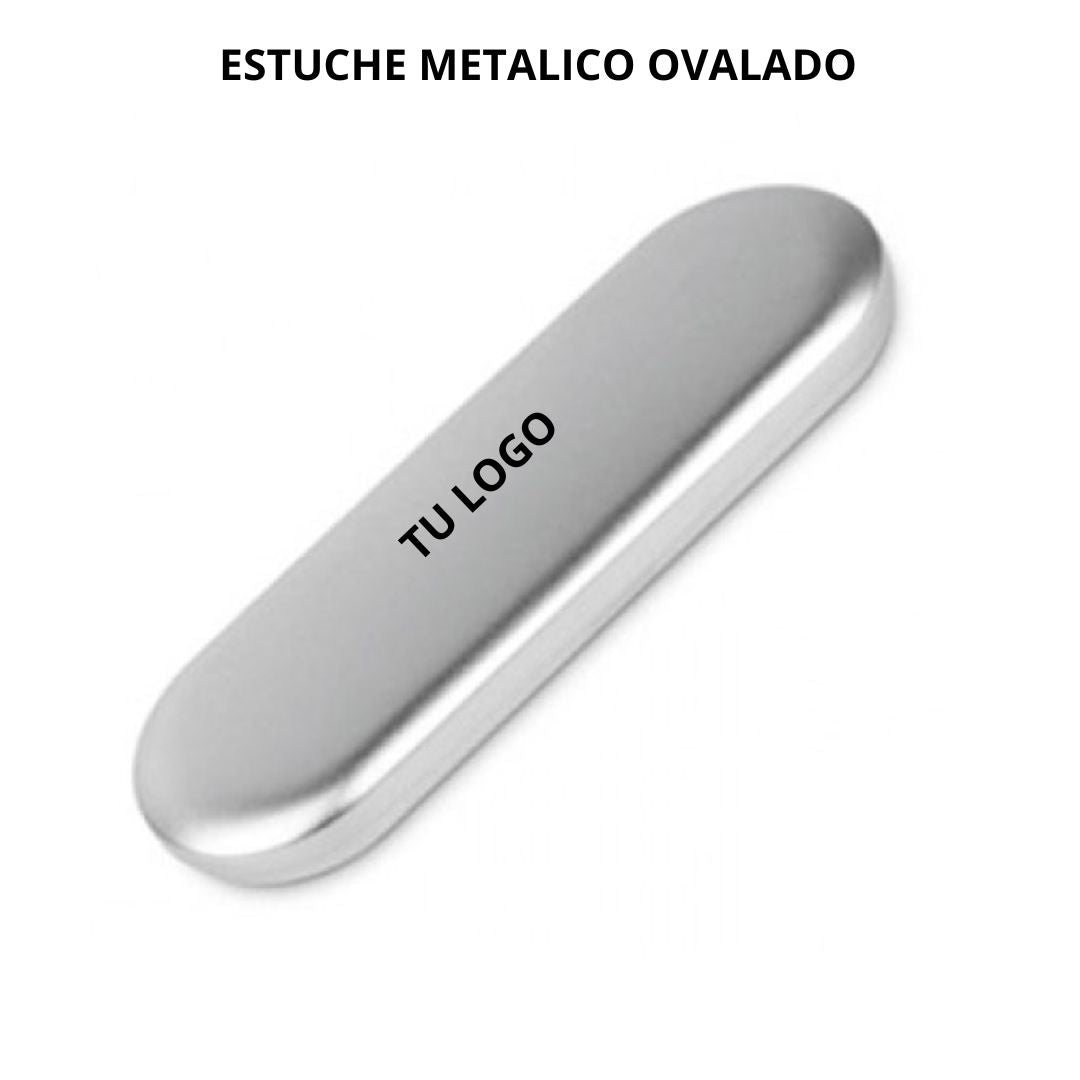 Estuche Metalico Ovalado