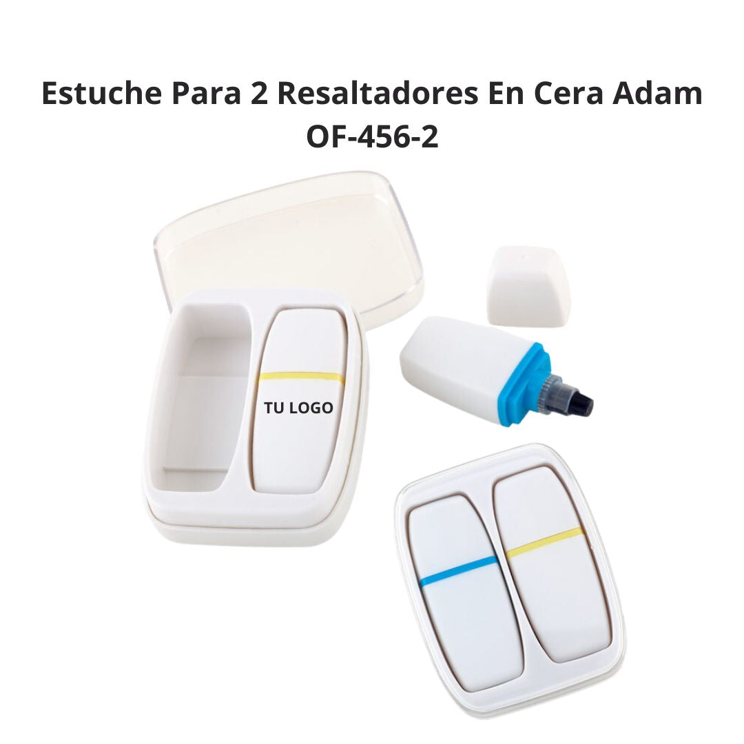 Estuche para 2 Resaltadores en Cera Adam