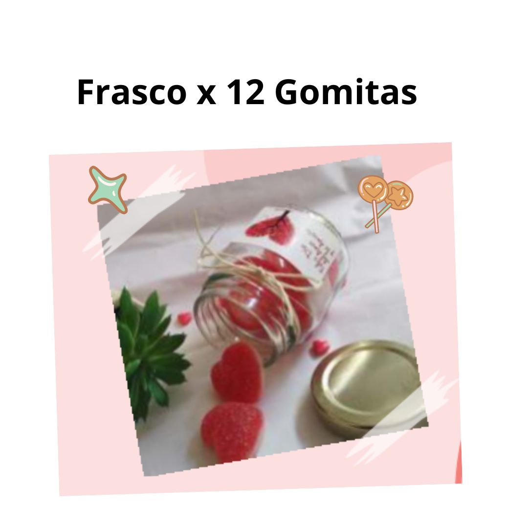 Frasco x 12 Gomitas