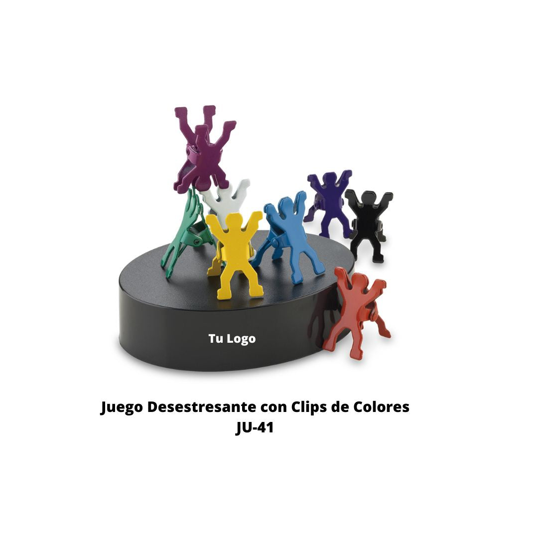 Juego Desestresante con Clips de Colores