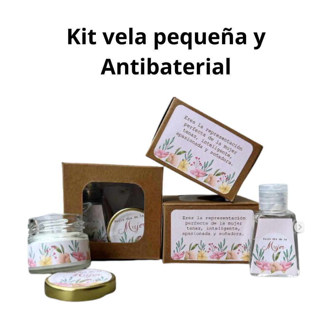 Kit Vela Pequeña y Antibacterial