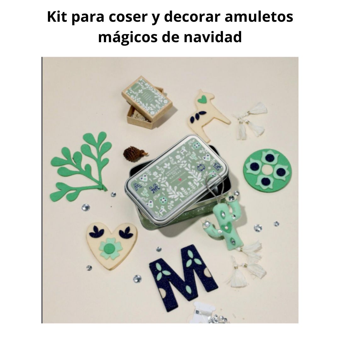 Kit para Coser y Decorar Amuletos Magicos de Navidad