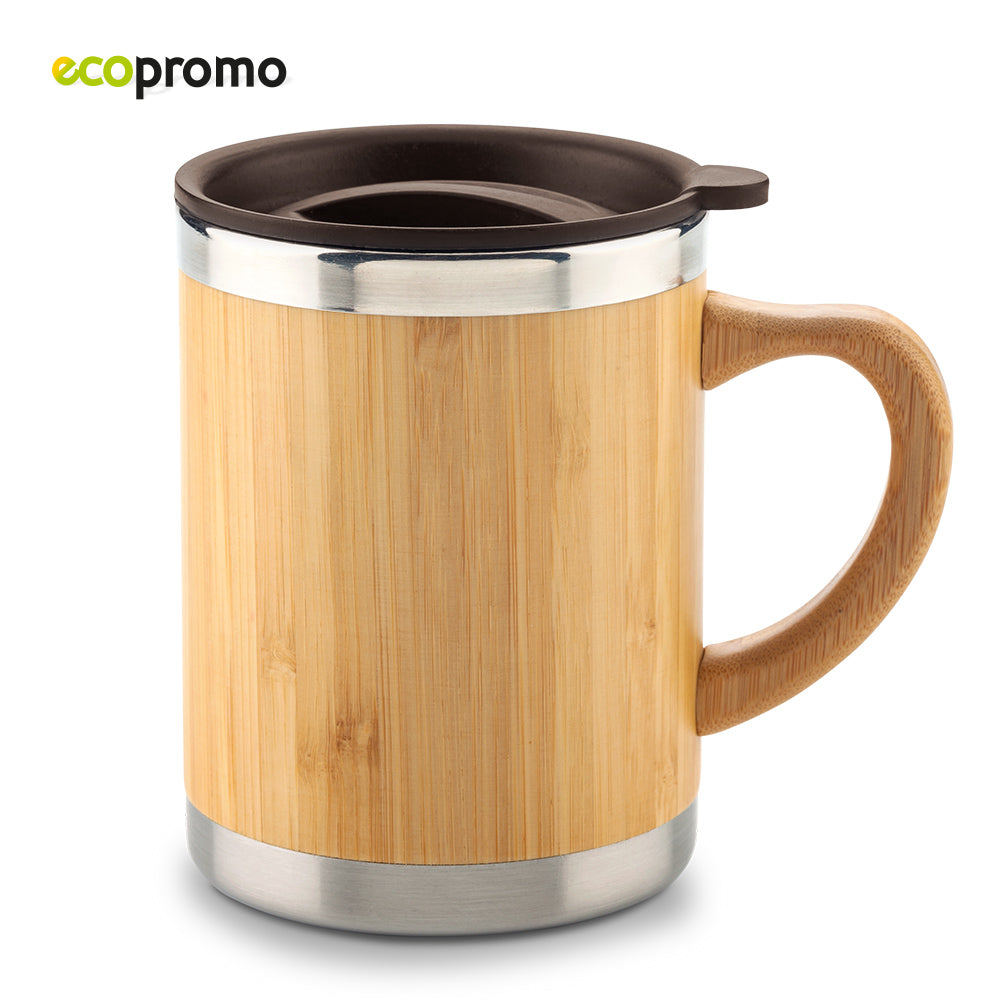 Mug Metálico Bamboo Eco 350ml MU-298 CP) (NUEVO)