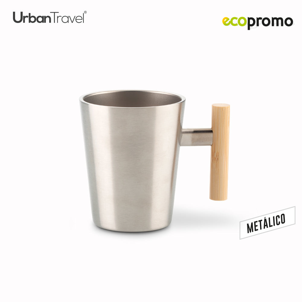 Mug Metálico Torval Urban Travel 400ml MU-383 (CP) (NUEVO)