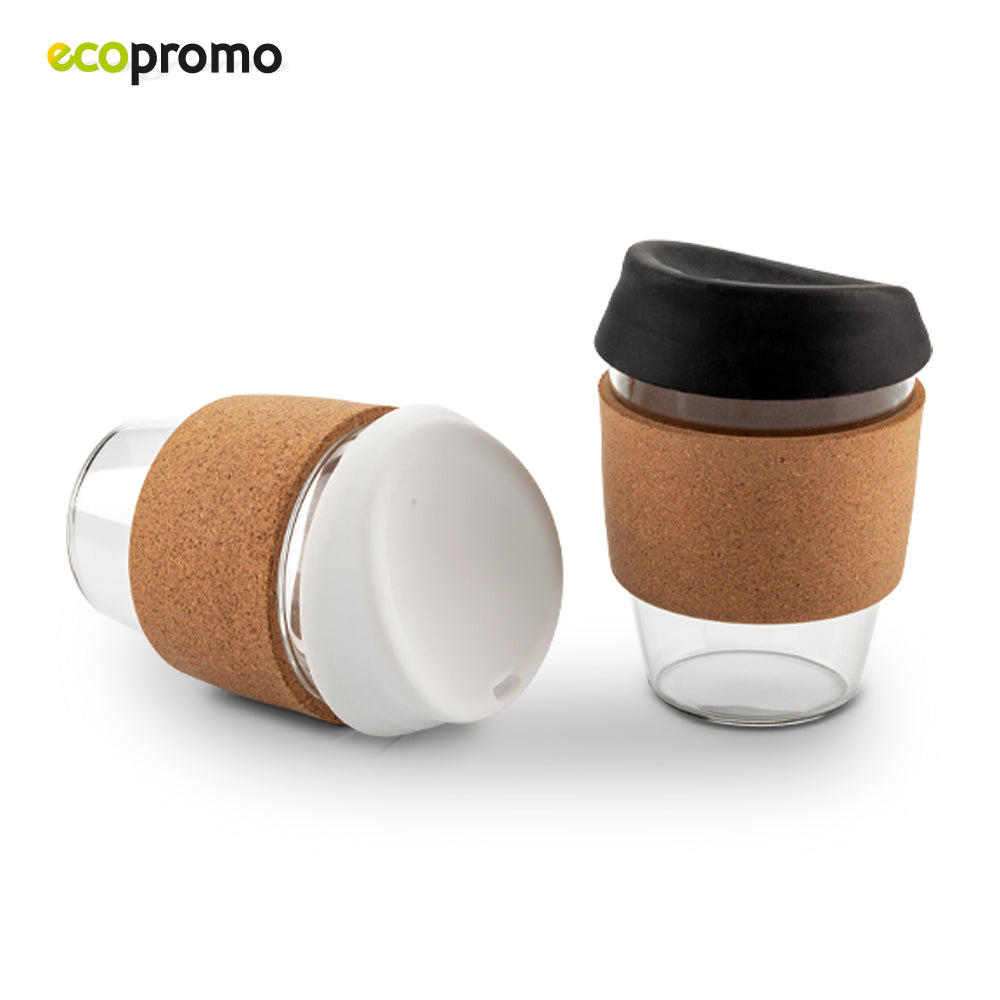 Taza en Vidrio Cork 350ml MU-390 (CP) (NUEVO)