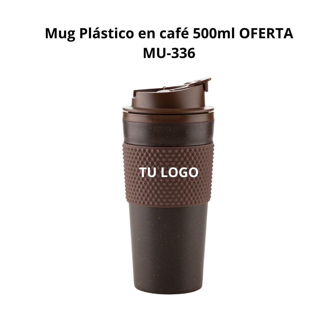 Mug plastico en cafe