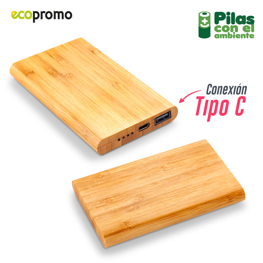 Pila Recargable en Bamboo Nipax