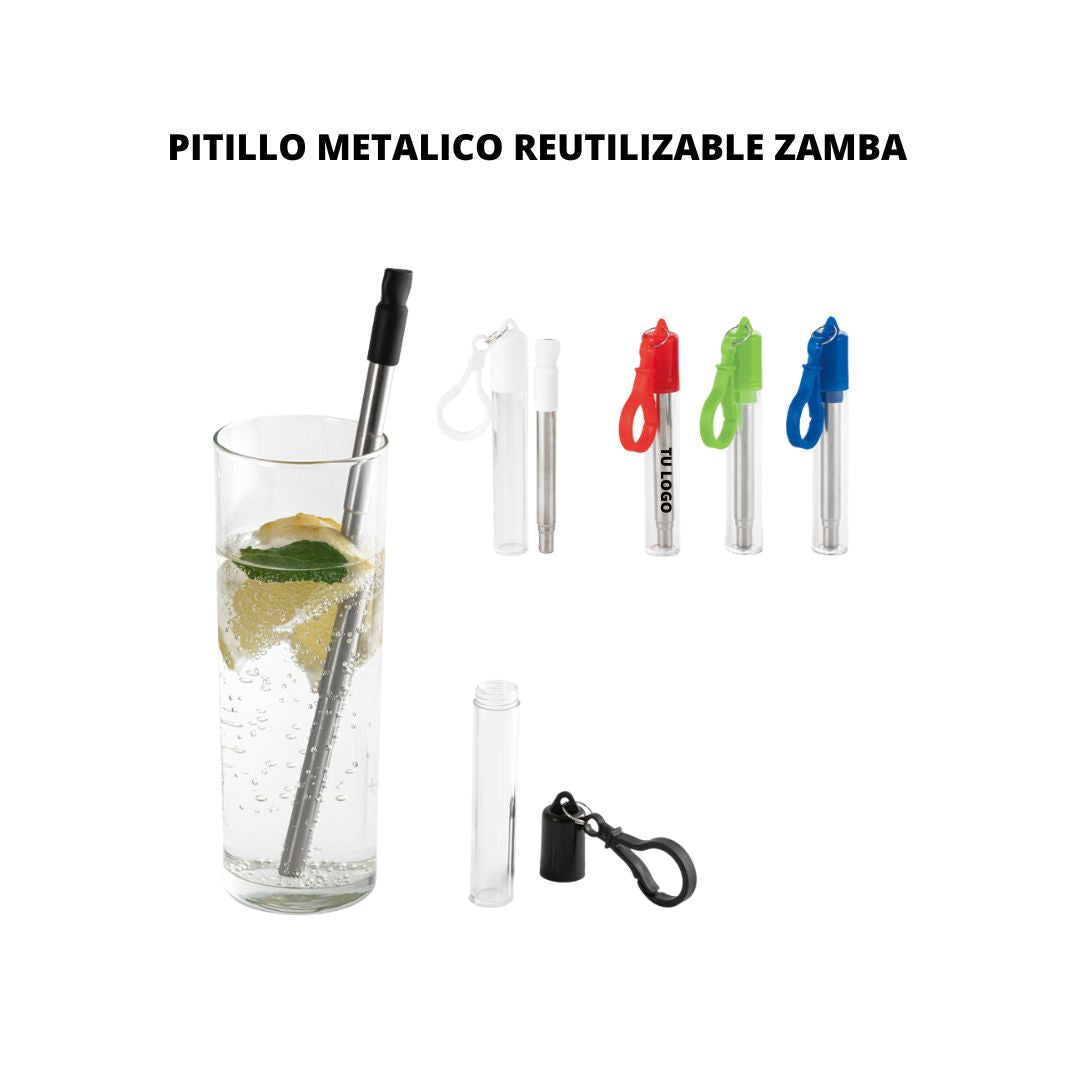 Pitillo Metalico Reutilizable Zamba