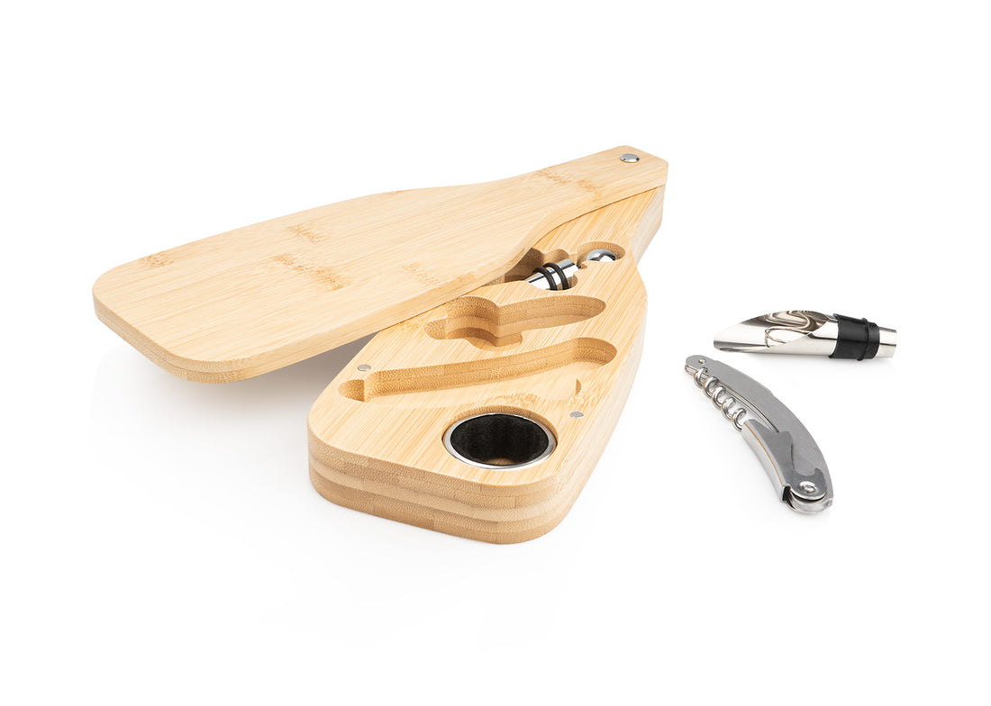 Set de vino Bottle Bamboo