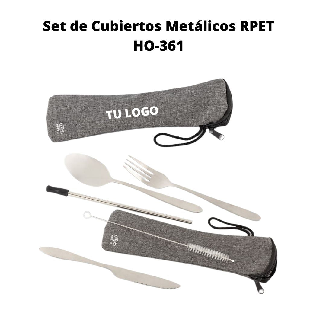 Set de Cubiertos metalicos