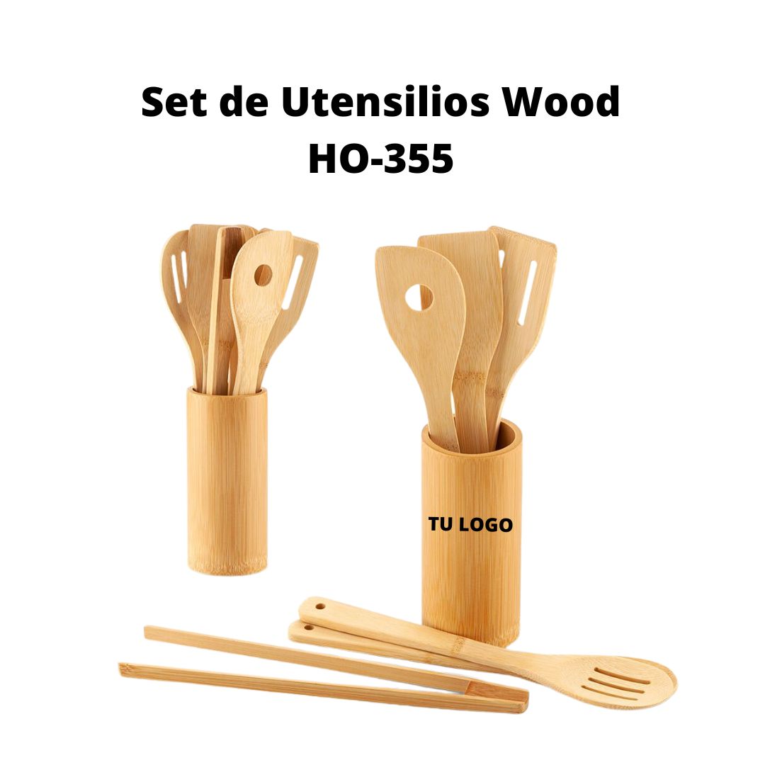 Set de Utensilios Wood