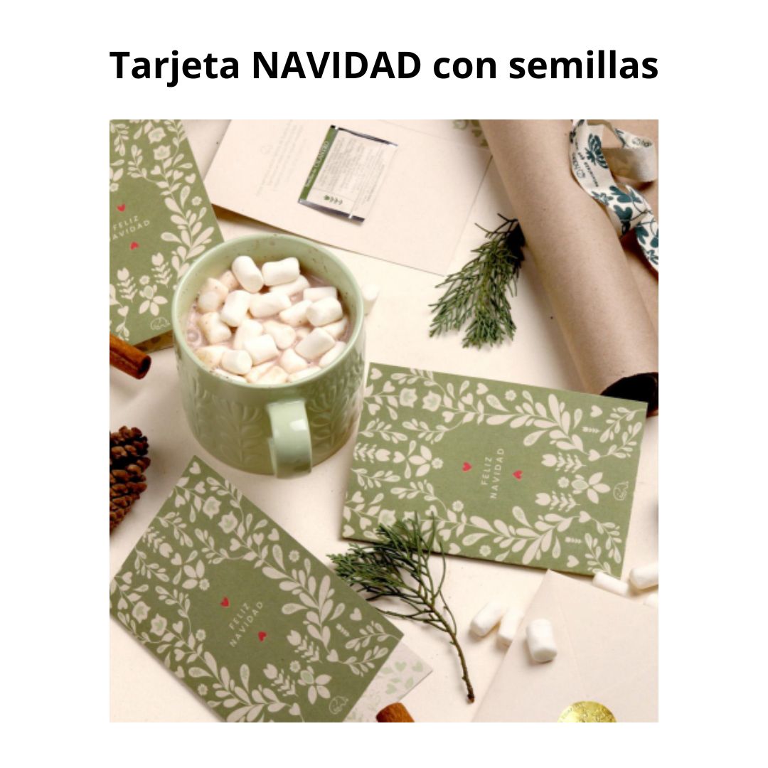 Tarjeta de Navidad con Semillas