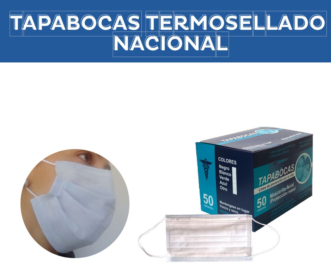 tapabocas termosellado nacional